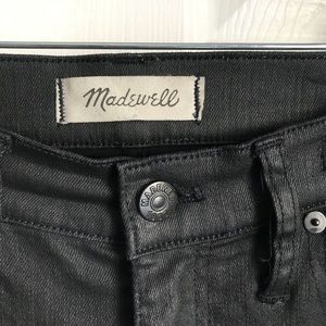Madewell Coated Black Jeans